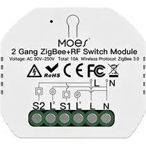 Moes Smarthome Interruptor Smart Moes MS-104BZR Zigbee s/C