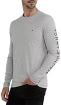 Camiseta Manga Longa Tommy Hilfiger MW0MW09096 P01 Logo Long Sleeve Tee Masculina