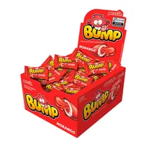 Chicletes Peccin Bump Morango Caixa 140G
