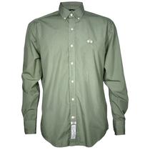 Camisa La Martina Masculino Lisa DUCK-05 XL Green Regular