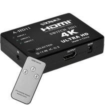 Switch HDMI Satellite A-HD11 4K 3 Portos - Preto