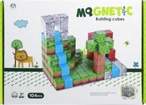 Cubos Magnéticos de Construção Magnetic Chuang Huang - CH1272 (104 Pçs)