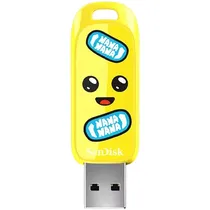 Pen Drive de 256GB Sandisk Fortnite Peely Edition SDCZIF-256G-G46 USB 3.2 - Amarelo