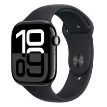 Apple Watch Series 10 MWWP3LW/A Caixa Aluminio 46MM Preto Brilhante - Esportiva Preto s/M