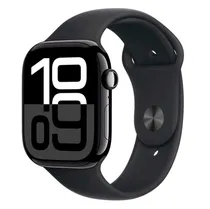 Apple Watch Series 10 MWWP3LW/A Caixa Alumínio 46MM Preto Brilhante - Esportiva Preto s/M