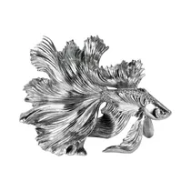 Figura Decorativa de Pez Concepts 438-7014430 39 CM Plata