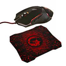 Mouse +Mousepad Marvo M309+G1 Gaming Black/Red