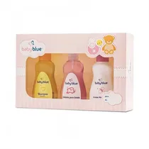 Kit para Presente Baby Blue Rosa 3PCS