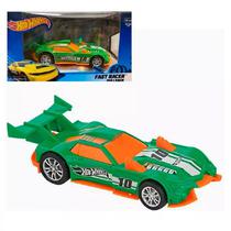 Vehiculo Pullback Hot Wheels Luz & Sonido Power Racer 13CM