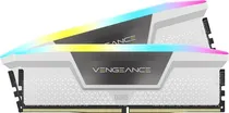 Memoria DDR5-32GB 6000 Corsair Vengeance RGB Branco Kit (CMH32GX5M2B6000)