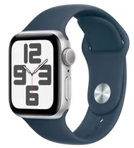 Apple Watch Se 2 MRE23LL/A Alumínio 40MM Prata - Esportiva Azul Tempestade