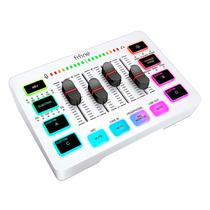 Mixer de Audio Fifine SC3 USB-C RGB - Branco