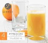 Libbey Vaso Impressions Juice Set Vidrio/Cristal s/C