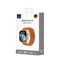 Smart Watch SW01 Ultra Lite Preto e Laranja