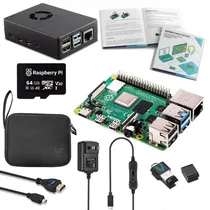 Kit Mini PC Raspberry Pi 4 Model B Complete Starter 4 GB - 8 Peças (Caixa Branca)
