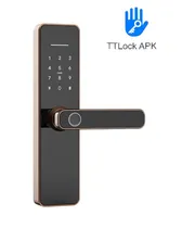 Fechadura Digital S811 BT Ttlock/Cartão/Chave Red Bronze