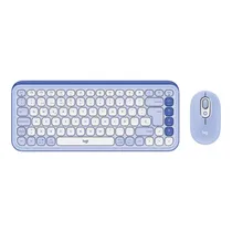 Tec/Mouse Logitech Pop Icon Combo BT Roxo 920-013054