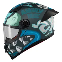 Capacete Axxis Fenix Angry Face C7 - Fechado - Tamanho L - Matt