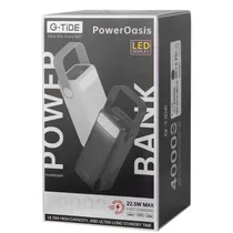Cargador Portatil G-Tide Oasis 40000MAH/22.5W Fast Charging- White