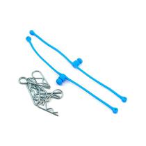 Body Clips Retainers Blue 2PC Dub 2249