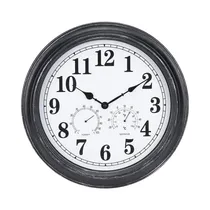 Reloj de Pared KPM Con Termómetro e Higrómetro 039201 40 CM