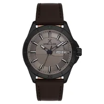 Relogio Analógico Masculino Daniel Klein DK.1.13975-5 Premium Gents / Pulseira de Couro - Marrom/Preto