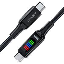 Cabo Acefast C7-03 USB-C p/ USB-C 1.2M LED Black