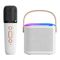Speaker Y1 KF1558 Karaoke com Bluetooth e Microfone - Branco