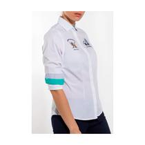 Camisa La Martina Feminina Eq.JWC601 01 - Branco