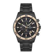 Relogio Analogico Masculino Daniel Klein DK.1.12737-4 Exclusive Gents / Pulseira de Aco Inoxidavel - Preto/Dourado