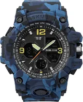 Relógio Skmei 1155 Camouflage Blue - Masculino