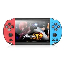 Consola Game Portátil Eony A8290 / MP3 / 16GB / H.264 / HD / USB / SD / Aux / Tela 4.8" - Vermelho/ Azul