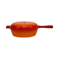 SartéN Doble de Hierro Fundido Lava LVYDTVKTV26O 2.9L 26 CM Naranja