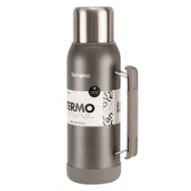 Garrafa Térmica Terrano Premium - 1L - com Alça Móvel - Cinza