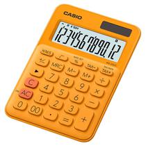 Calculadora Casio MS-20UC-RG de 12 Digitos Solar/Bateria - Laranja