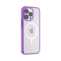 Estuche Protector Devia para iPhone 15 Pro Max Purple/Transparente