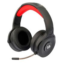 Headset Gamer Redragon Pelops H818 Sem Fio - Preto Vermelho (Caixa Danificada)