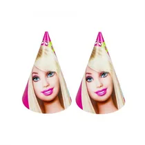 Chapeu para Festa Barbie 10 Unidades
