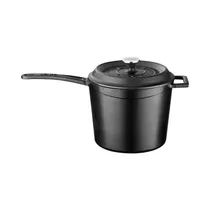 Cacerola de Hierro Fundido Lava LVYSOS18K2BL 3.2L 18 CM Negro