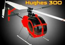 Fuzelagem Hughes 300 Vermelho