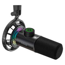 Microfone Dinamico Fifine K658 15KHZ RGB - Preto