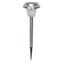 Lampada Solar para Jardim com Estaca Em Aço Inox