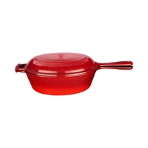 SartéN Doble de Hierro Fundido Lava LVYDTVKTV26R 2.9L 26 CM Rojo