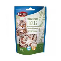 Snack para Gatos Trixie 42702 Fish Chicken Rolls 50GR