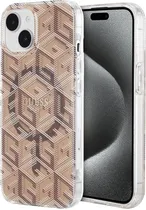 Capa Guess para iPhone 15 GUHMP15SHGCUSTGW - Brown