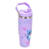 Garrafa Térmica com Alça Retrátil 750ML - Lilás Pastel