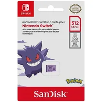Cartão de Memória Micro SD de 512GB Sandisk SDSQXAO-512G-GN6ZK para Nintendo Switch