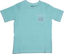 Outlet Camiseta Manga Longa Vineyard Vines Kids 3V012809 Masculina - Verde Agua