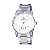 Relógio Analógico Masculino Daniel Klein Premium DK12018-1 - Prata e Branco
