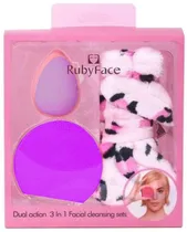 Kit de Limpeza Facial Ruby Face Dual Action 3 Em 1 - Y11709